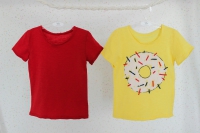 Набор футболок "Пончик" (желтая, красная) 